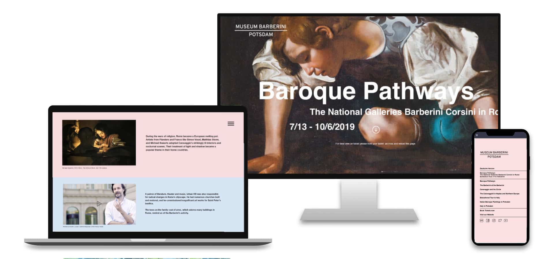 Barberini Webdesign Mockup